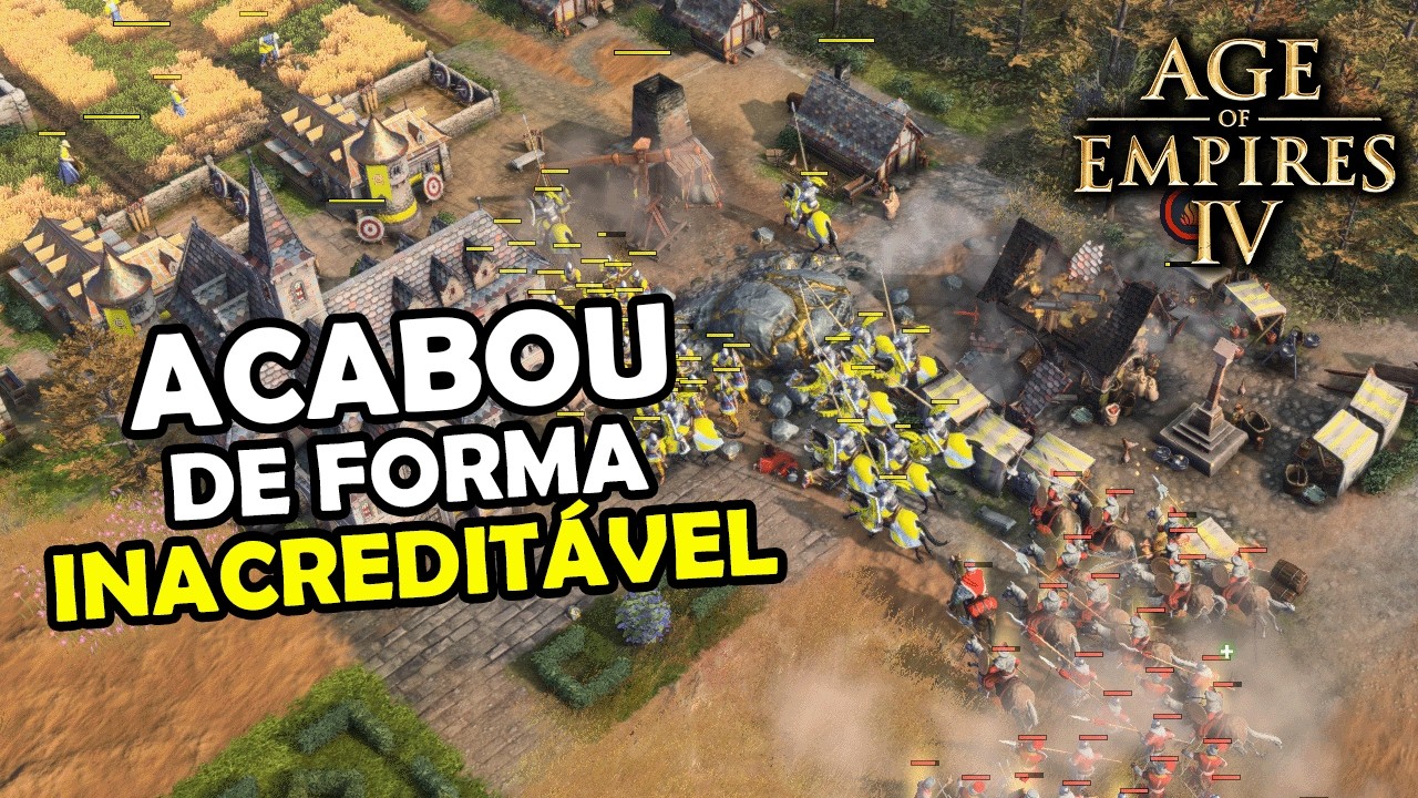 Esse Mapa &eacute; Completamente TROLL no Age of Empires 4 - VortiX vs Anotand