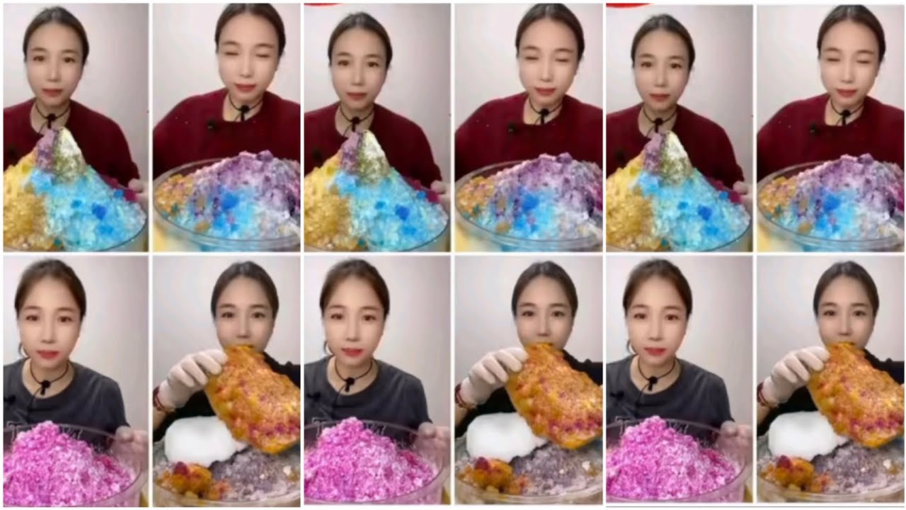 ||QIAN'S ICE EATING FROM BIG BOWLS ONLY BITES||