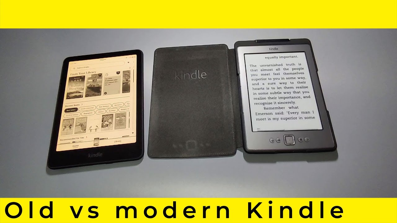 Old Kindle 6 vs modern Kindle Paperwhite 2024