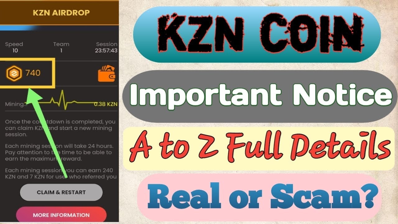 KZN Coin Important Notice | KZN airdrop A to Z Full Details | Real or Scam | Mine Your Own Risk