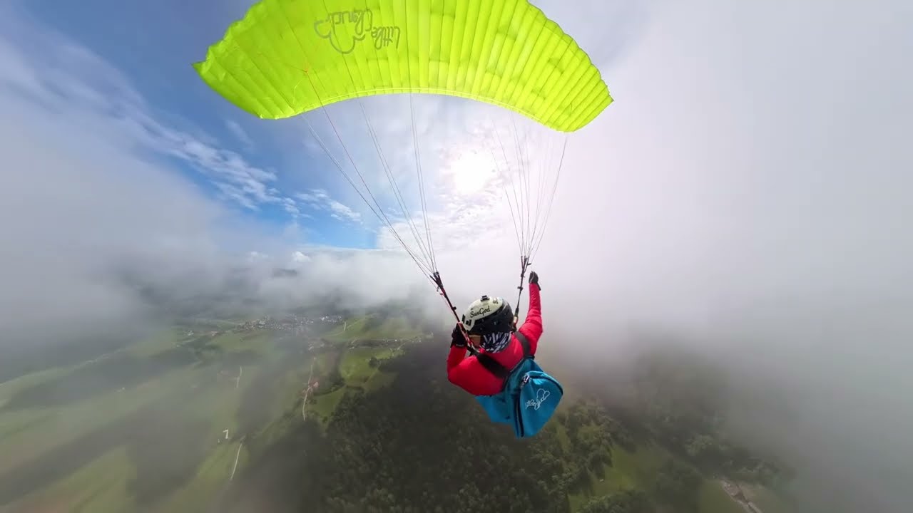Paragliding with Insta360 and Invisible Selfie Stick