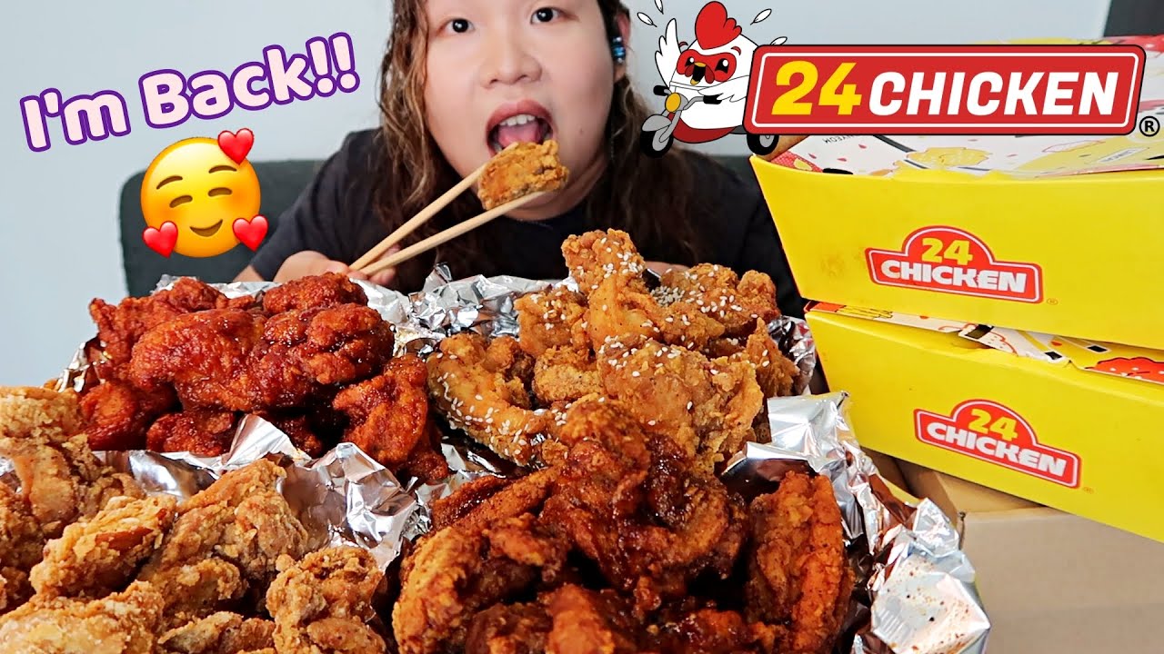 🐔 24 Chicken Mukbang | Welcome Back to Me | HungreeCatt