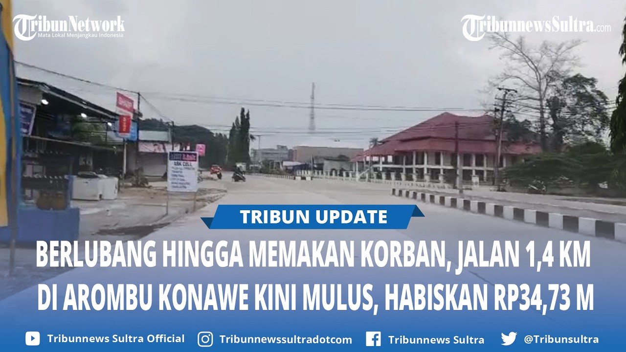 Berlubang dan Memakan Korban, Jalan Sepanjang 1,4 KM di Arombu Konawe Kini Mulus, Habiskan Rp34,73 M