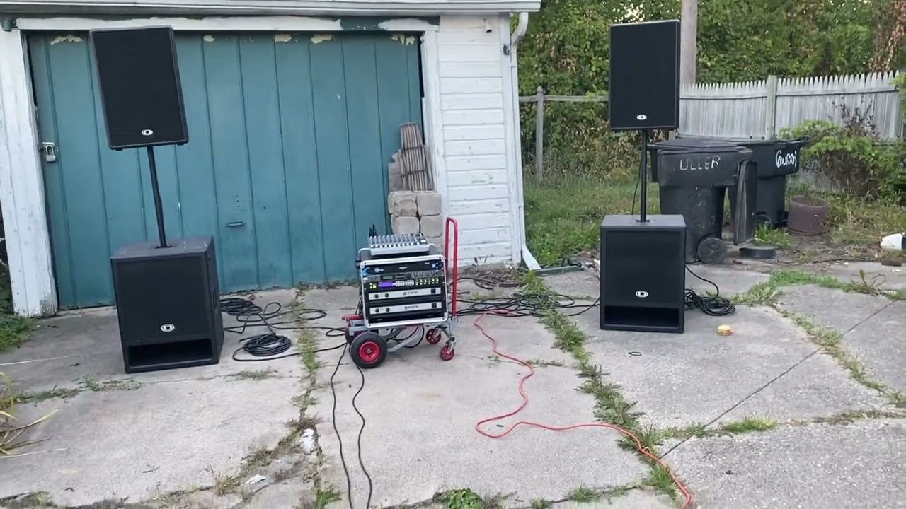 Dynacord sub 118 and D-15-3 test run.