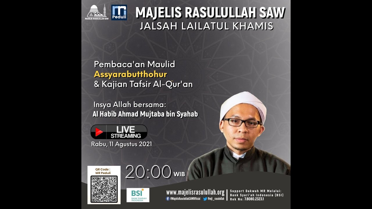 JALSAH LAILATUL KHAMIS | MAJELIS RASULULLAH SAW