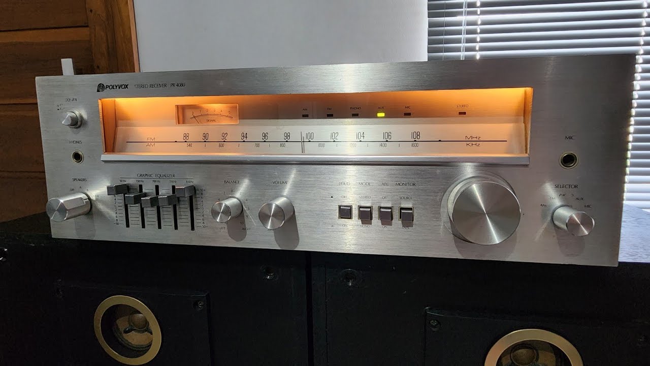 BELÍSSIMO RECEIVER ESTÉREO POLYVOX PR-4080 QUALIDADE IMPRESSIONANTE #polyvox #pr4080