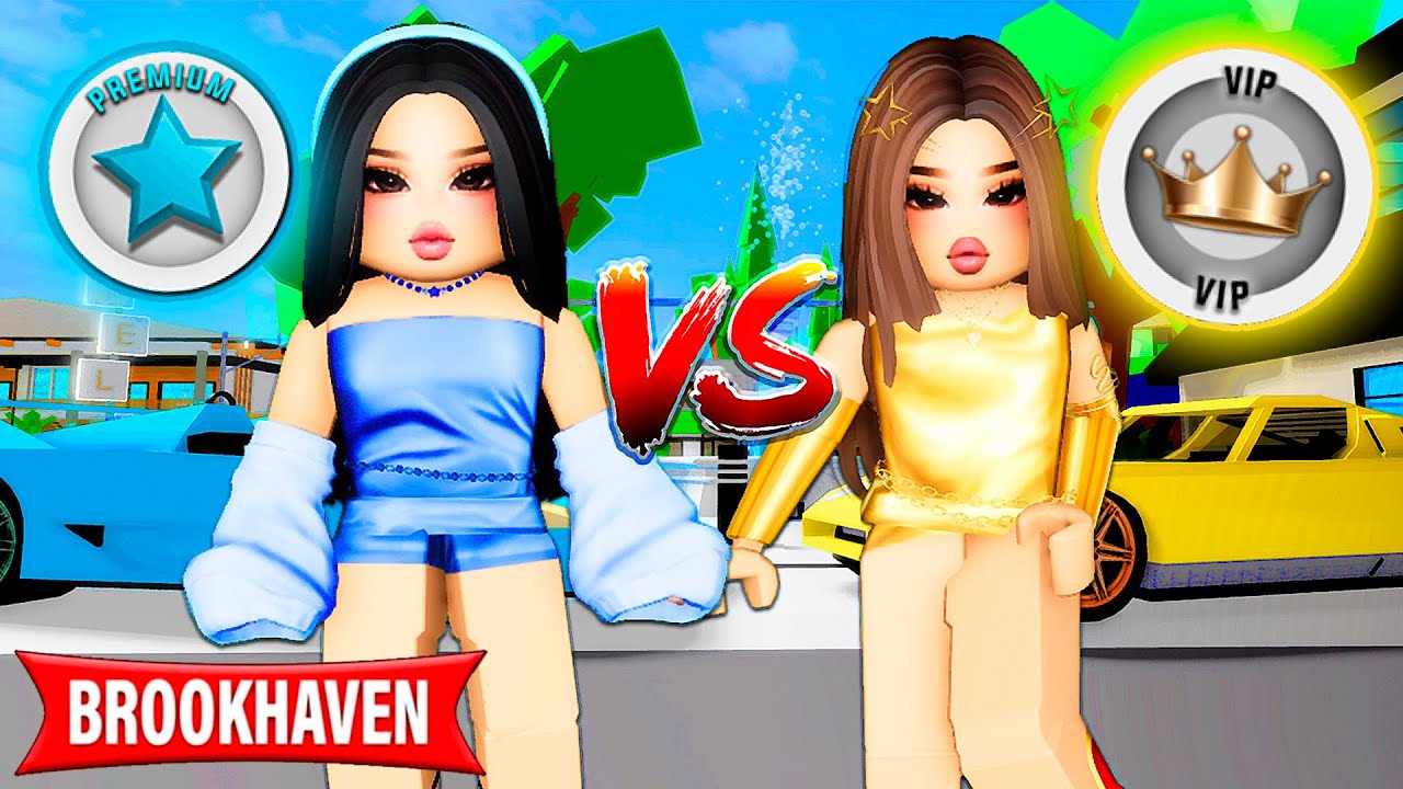 VIP VS PREMIUM NO BROOKHAVEN! - Roblox - Brookhaven RP 🏡
