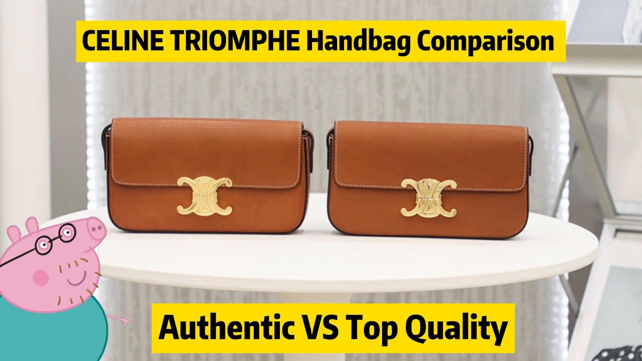 Authentic Top Quality CELINE TRIOMPHE Shoulder Bag comparison by Steven
