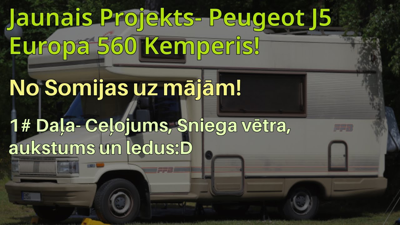 Jaunais Projekts- Peugeot J5 1992.g. Europa 560 Motorhome