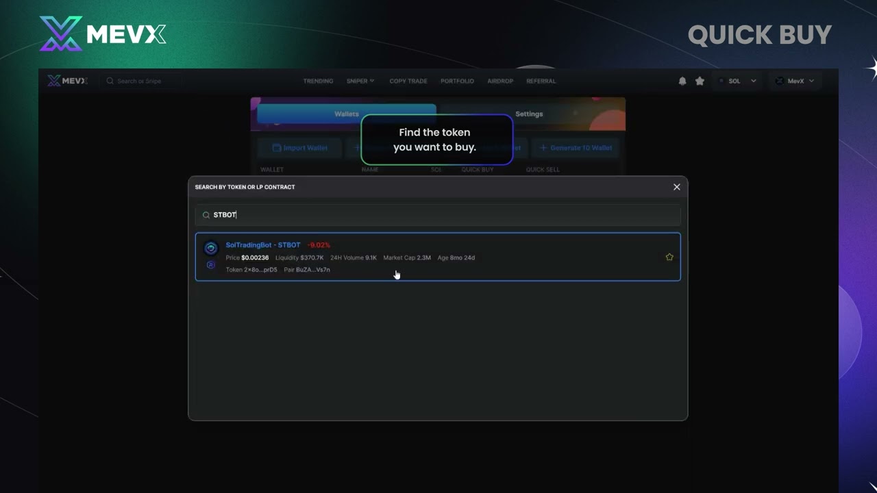 ✅ Mevx trading bot - become a professional million $ trader 