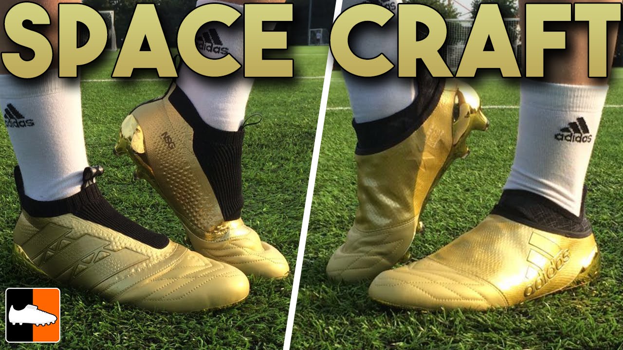 SpaceCraft adidas Boots Limited Collection Gold ACE16 & X16 Soccer Cleats