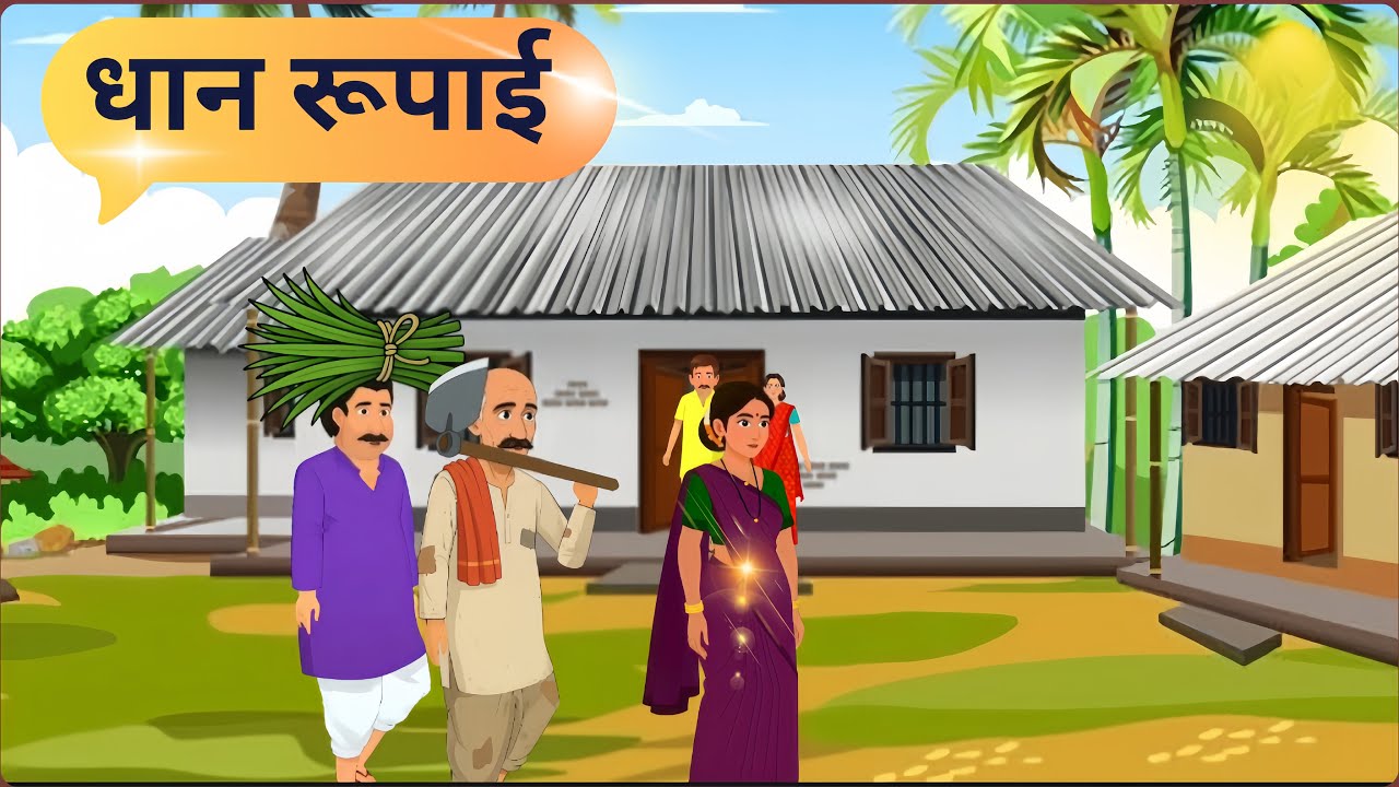 धान रूपाई | Dhaan Ropni and achar | by autodraft ai| DOORA TOONS HINDI KAHANIYAN |