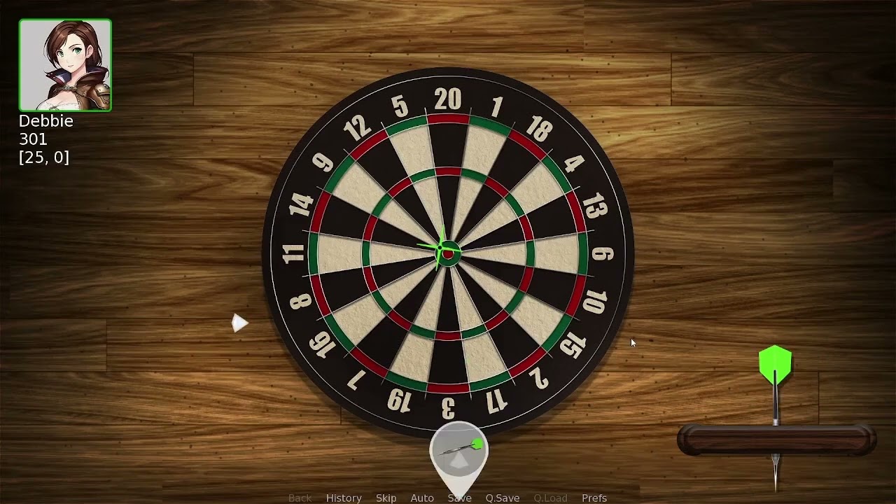 Renpy Visual Novel Darts Minigame