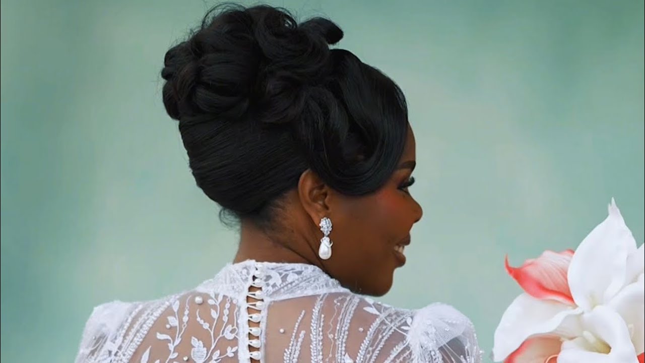 French Updo On a REAL Bride