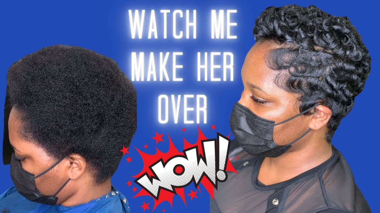 Waves and curls. | Before and after
