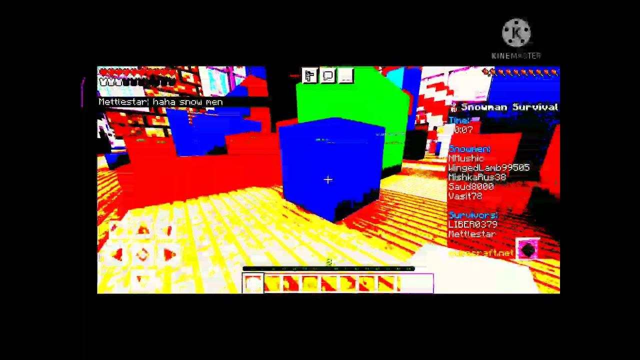 мини игра Winter Games на сервере Cube craft в Minecraft