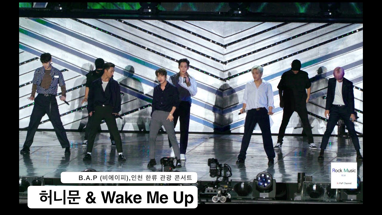 B.A.P (비에이피)[4K 직캠]허니문 & Wake Me Up,인천 한류 관광 콘서트 풀캠@170909 Rock Music