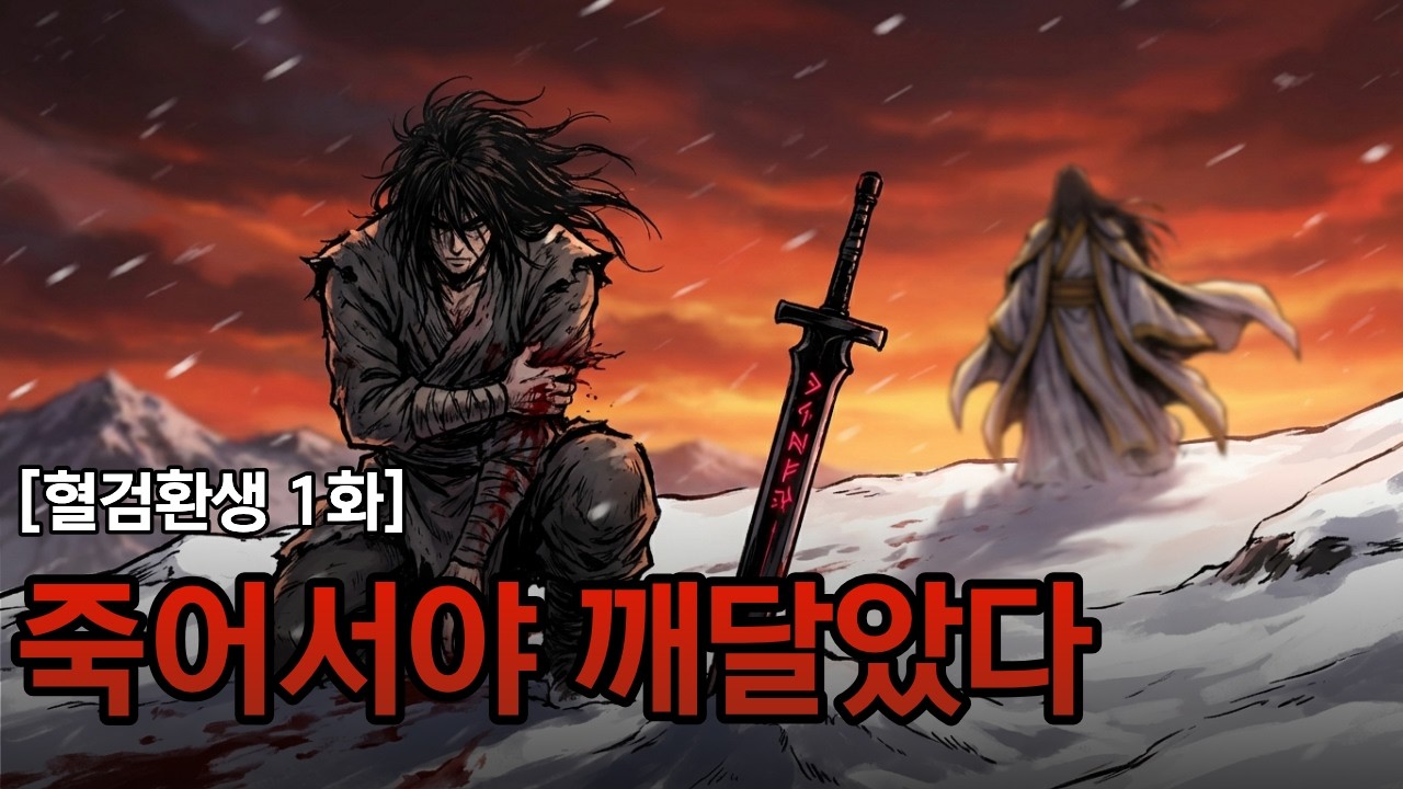 [혈검환생 1화] 천하제일검이 무릎을 꿇자 강호의 모든 별이 핏빛으로 물든 이유