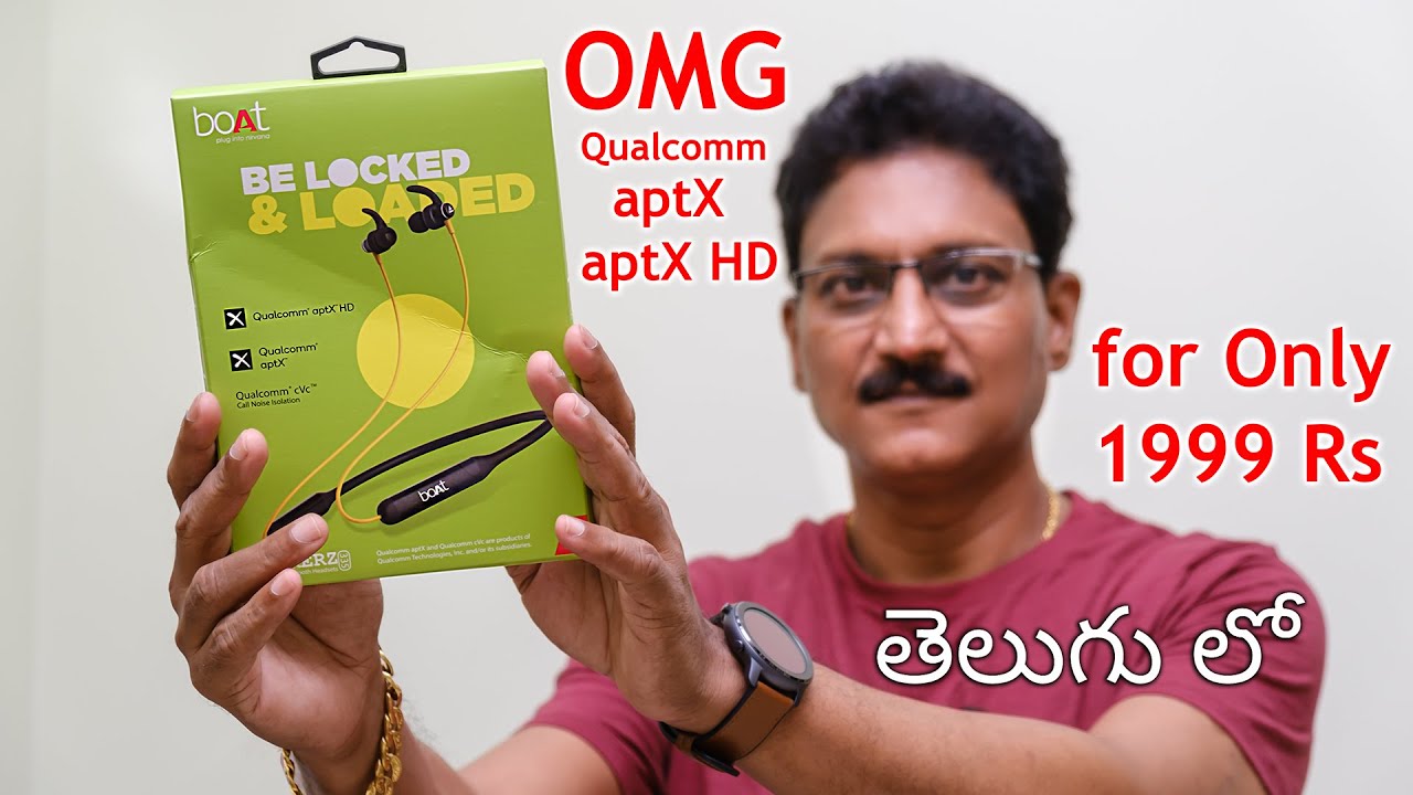 boAt Rockerz 335 Qualcomm aptX HD || Wireless Neckband for Only Rs1999 😲...in Telugu