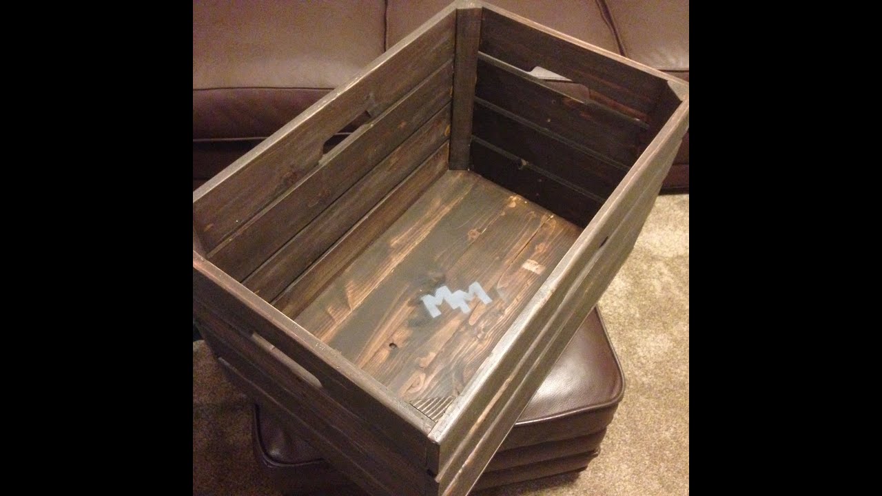 How to Make a Rustic Crate for Storage