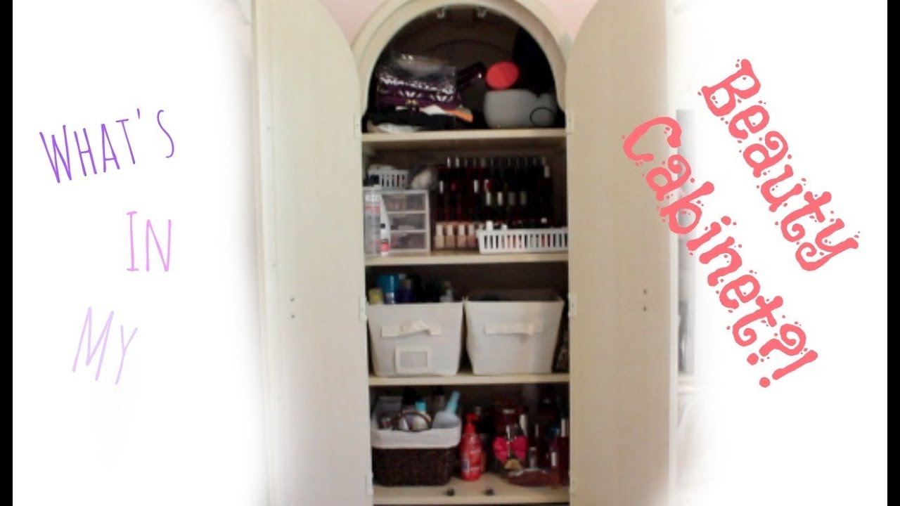 What's In My Beauty Cabinet + Storage Ideas | spreadinsunshine15