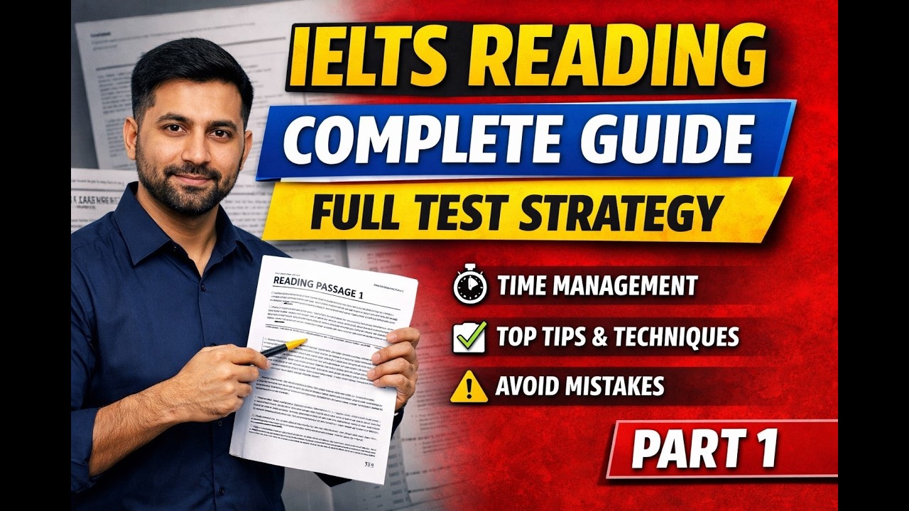 IELTS Reading Complete Guide 2026 | Full Test Strategy (Part 1)