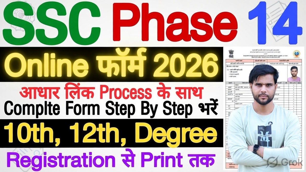 SSC Phase 14 Form Fill Up 2026 | SSC Selection Post Phase 14 Notification 2026 Form Fill Up Online