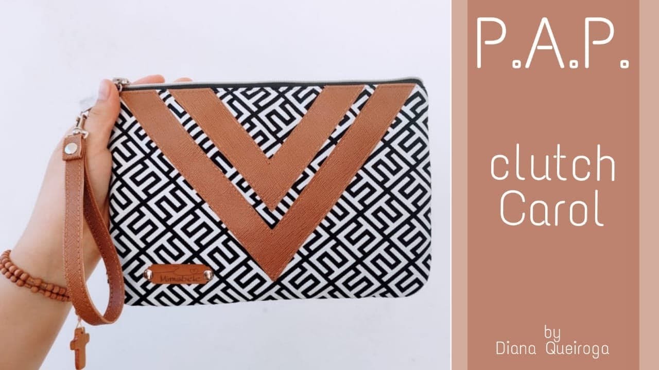 Clutch Carol / Com detalhes em sintético/ Muito fácil. #clutch #costuracriativa #dicadecostura