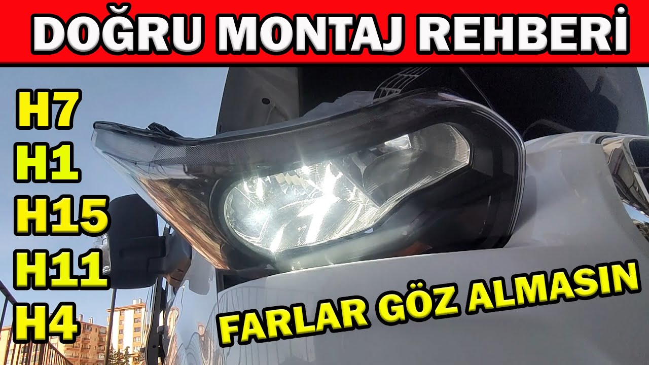 Led Far Nasıl Takılır? Led Far Yönü Nasıl Olmalı? H1, H11, H4 ve H7 Led Nasıl Takılır?
