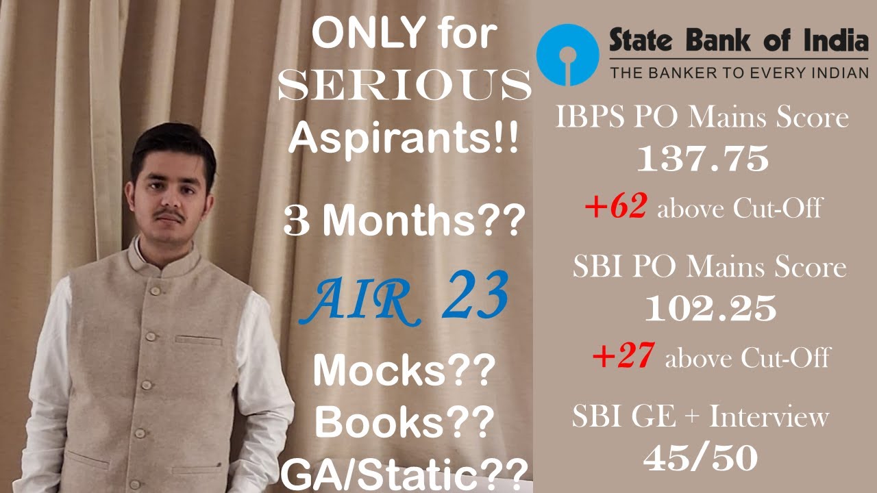 AIR 23 in SBI PO in First Attempt - Books, Mocks, and GA/GK Sources - Detailed Strategy for 2026
