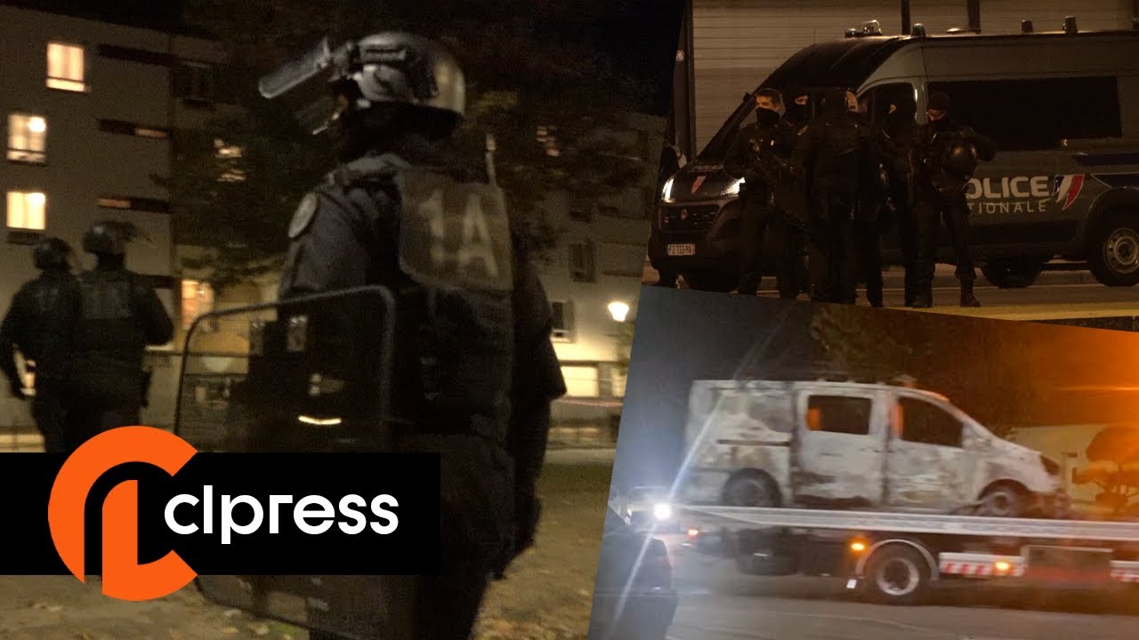 Alençon : la CRS 8 FAR déployée après une nuit de violences (27/28 octobre 2021, Alençon) [4K]