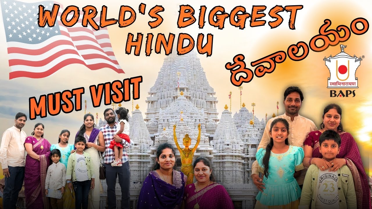 World’s Largest Hindu Temple in USA 🇺🇸 | Akshardham Mahamandir NJ