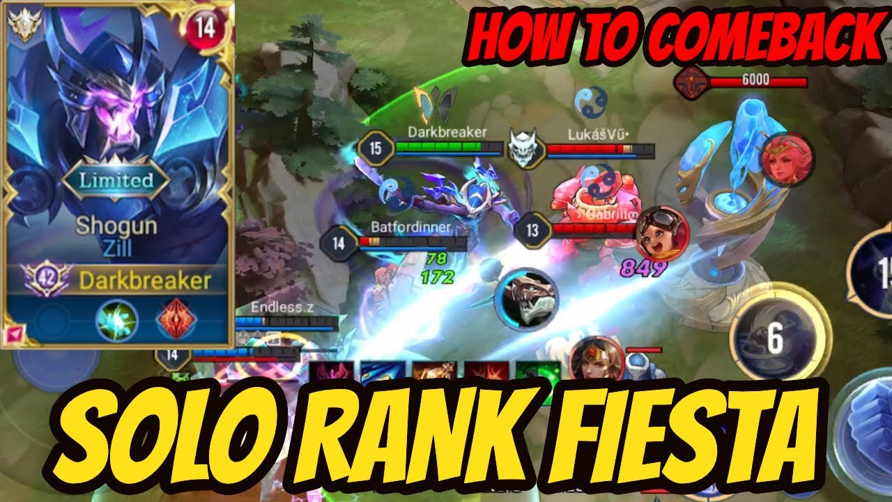 INTENSE ZILL SOLO RANK GAMEPLAY - HOW TO COMEBACK from behind | AoV | 傳說對決 | RoV | Liên Quân Mobile