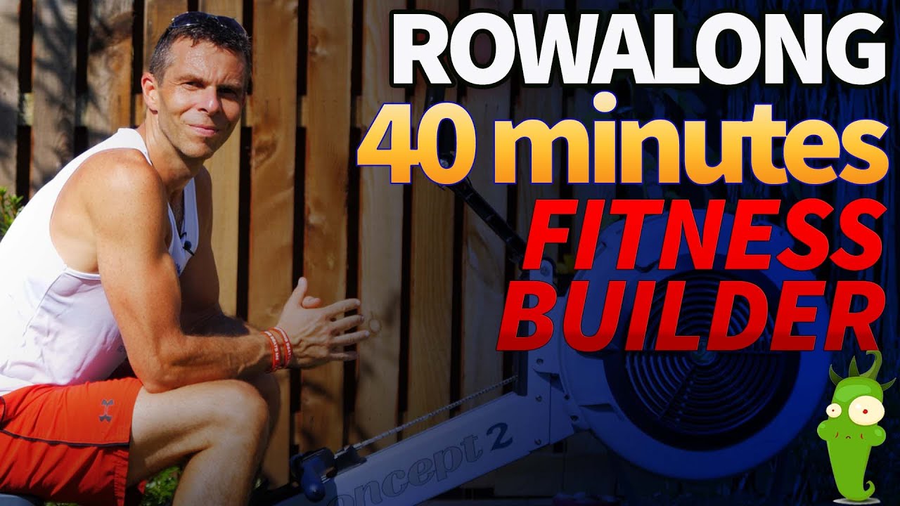 40 Minute Rowing Workout - Rate Pyramid Builds Fitness & Technique | 10K Plan W3S2 | RowAlong