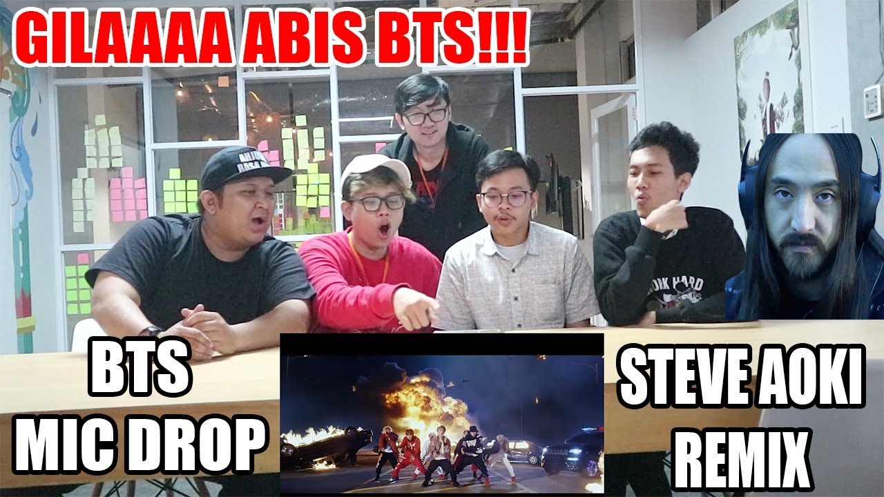 BTS - MIC Drop (Steve Aoki Remix) MV Reaction [Ft Alphiandi, CoppamagzTV, RIzky Gustam]