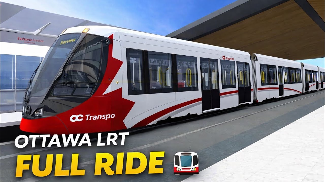 OTTAWA LRT O TRAIN LINE 1 FULL RIDE