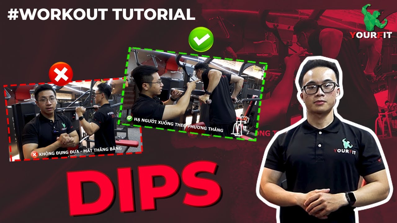 Hướng dẫn DIPS - bài tập THÂN TRÊN cho người mới | Beginner Workout Tutorial