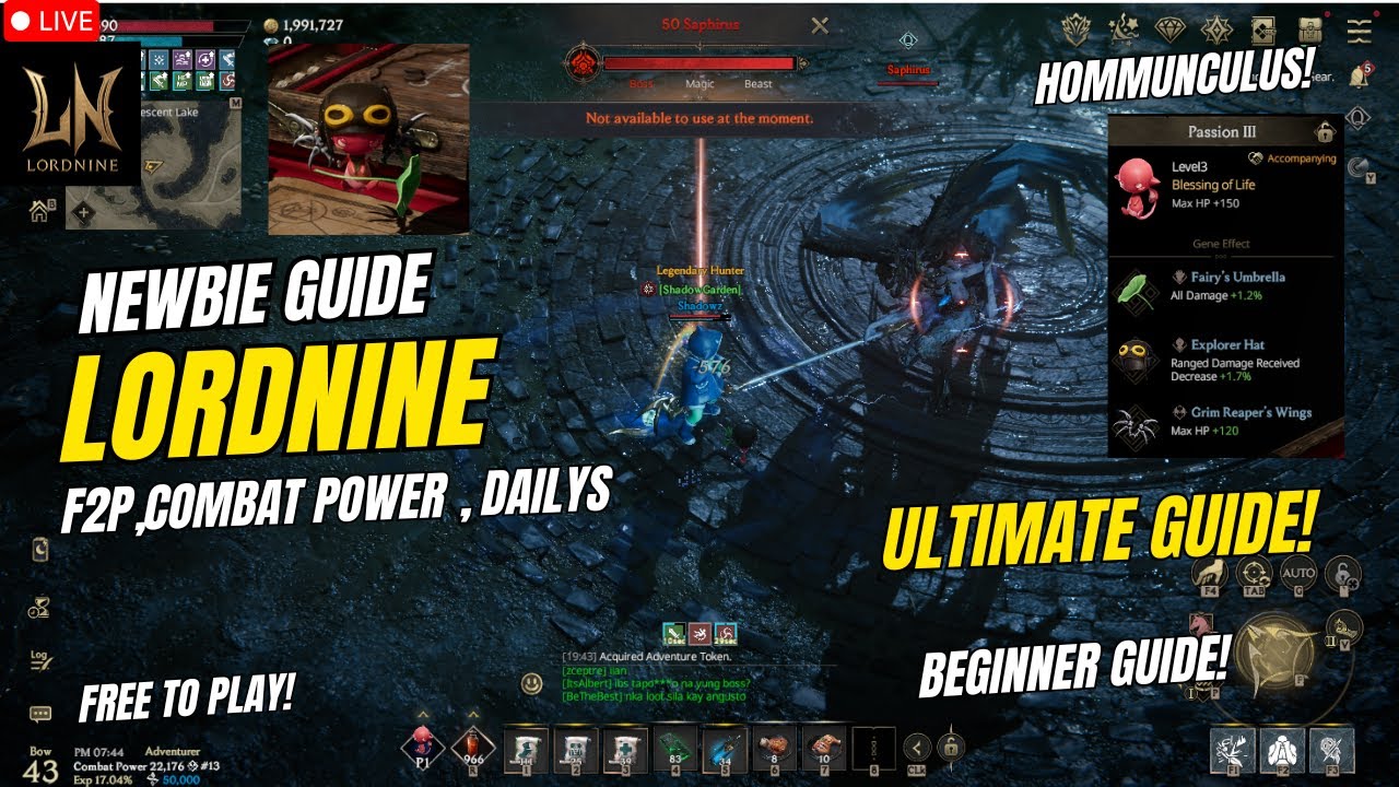 LORDNINE : INFINITE CLASS | Ultimate Beginners Guide ( Tagalog )
