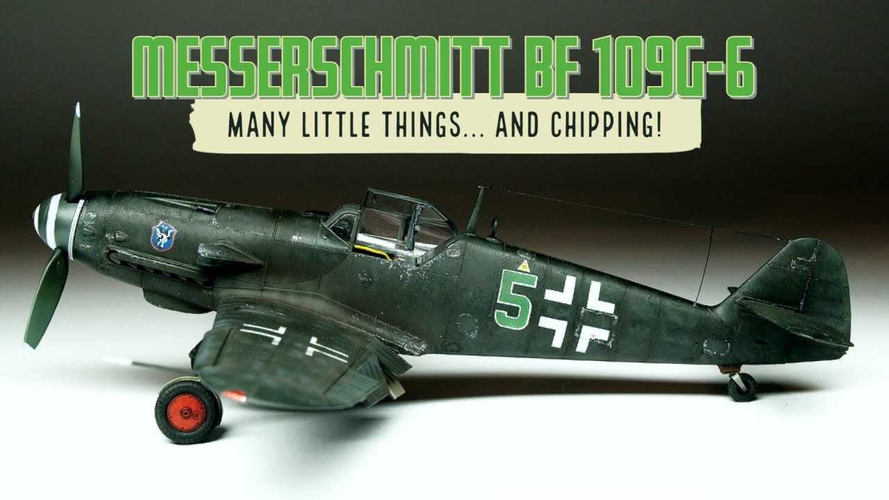 Many little things like Chipping - Messerschmitt Bf 109-G6 1/48 from Eduard - Finishing the Model