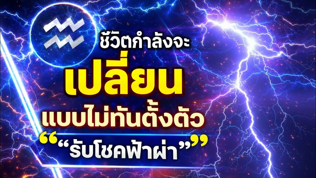 “เงินก้อน โชคใหญ่กำลังมา ราศีกุมภ์ห้ามพลาด!”