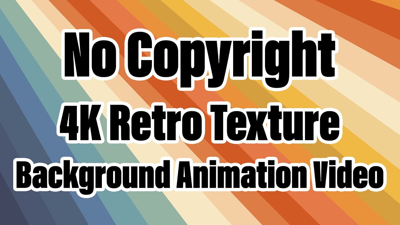 4K Retro 60s 70s 80s Texture Background Animation Video #3 | Footage | Screensaver | No Copyright