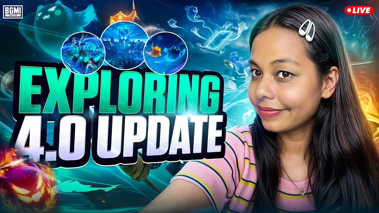 EXPLORING NEW UPDATE 4.O LIVE 🔴 | BGMI GIRL GAMER LIVE | FACECAM LIVE  !  #BGMI #GirlGamer #Facecam