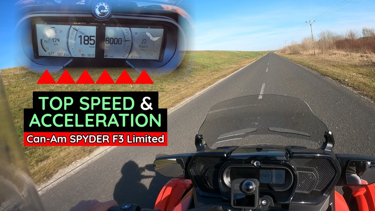 Top Speed and Acceleration Test Can-Am Spyder 2022 F3 Limited Special Series