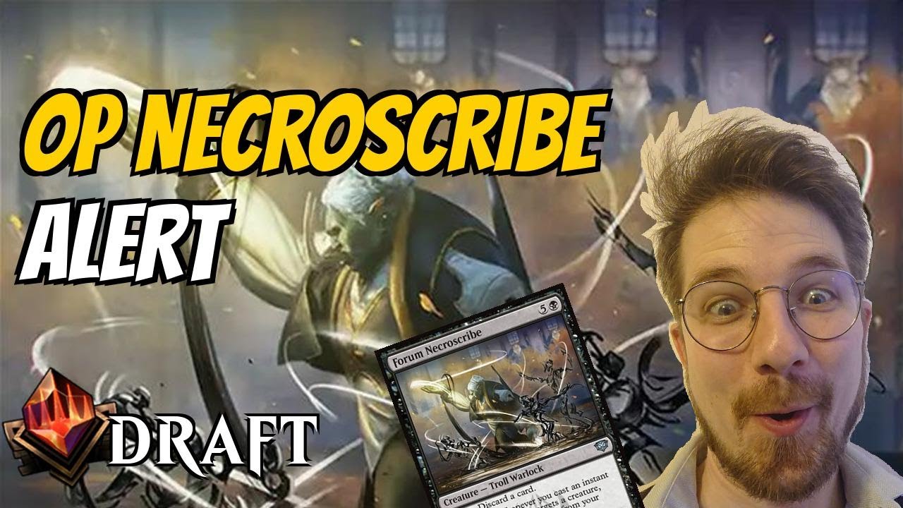 Necroscribe is an INSANELY OVERPOWERED UNCOMMON | Strixhaven Early Access Draft | MTG Arena