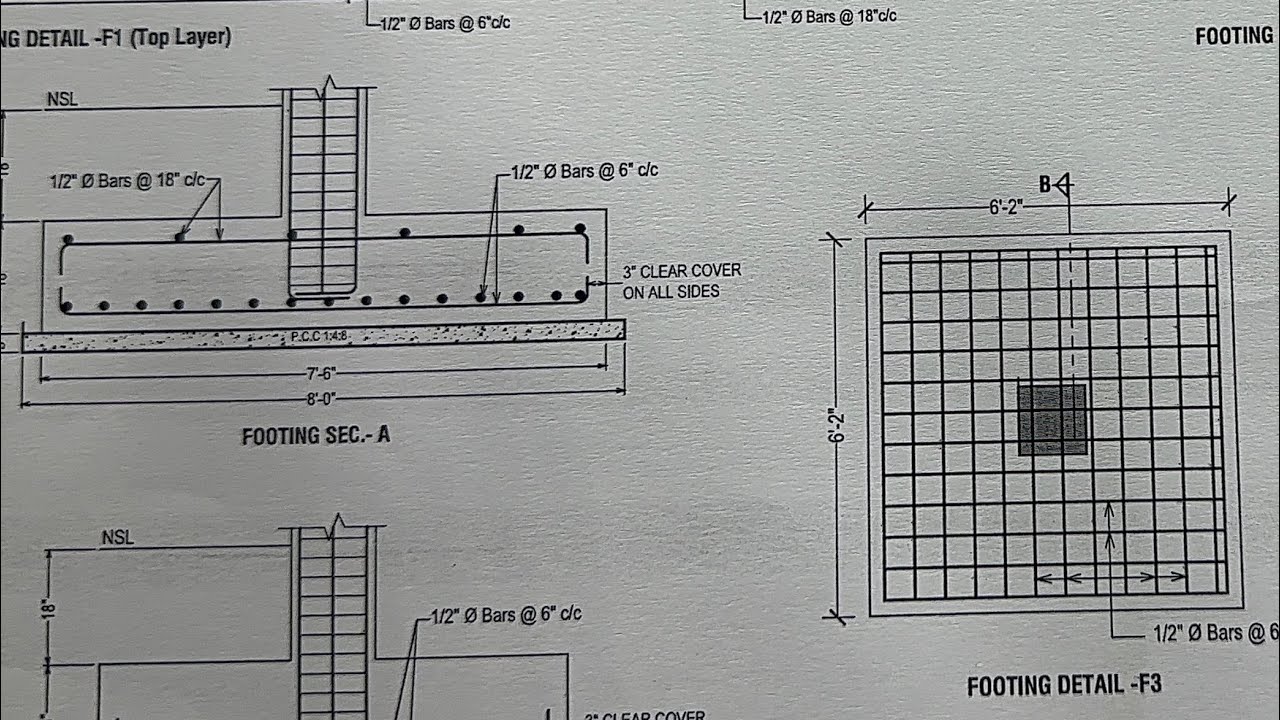 5 Storey Foundation Drawing