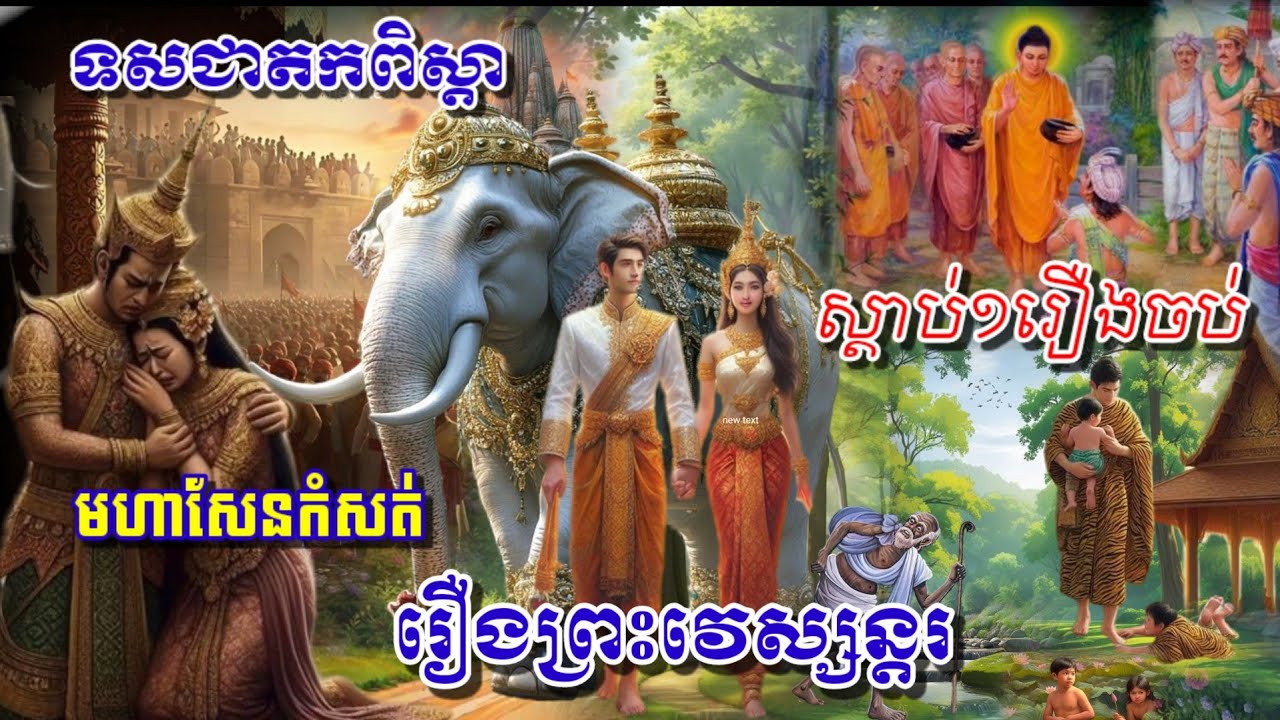 🙏#ទសជាតកពិស្តារ #រឿងវេស្សន្តរ👈 ( ទ្រង់បំពេញទានបារមី) ស្តាប់១រឿងចប់👈