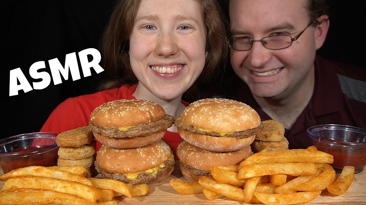ASMR CHEESEBURGERS 🍔🍟 PARTY MUKBANG (With MR EATS) EATING SOUNDS