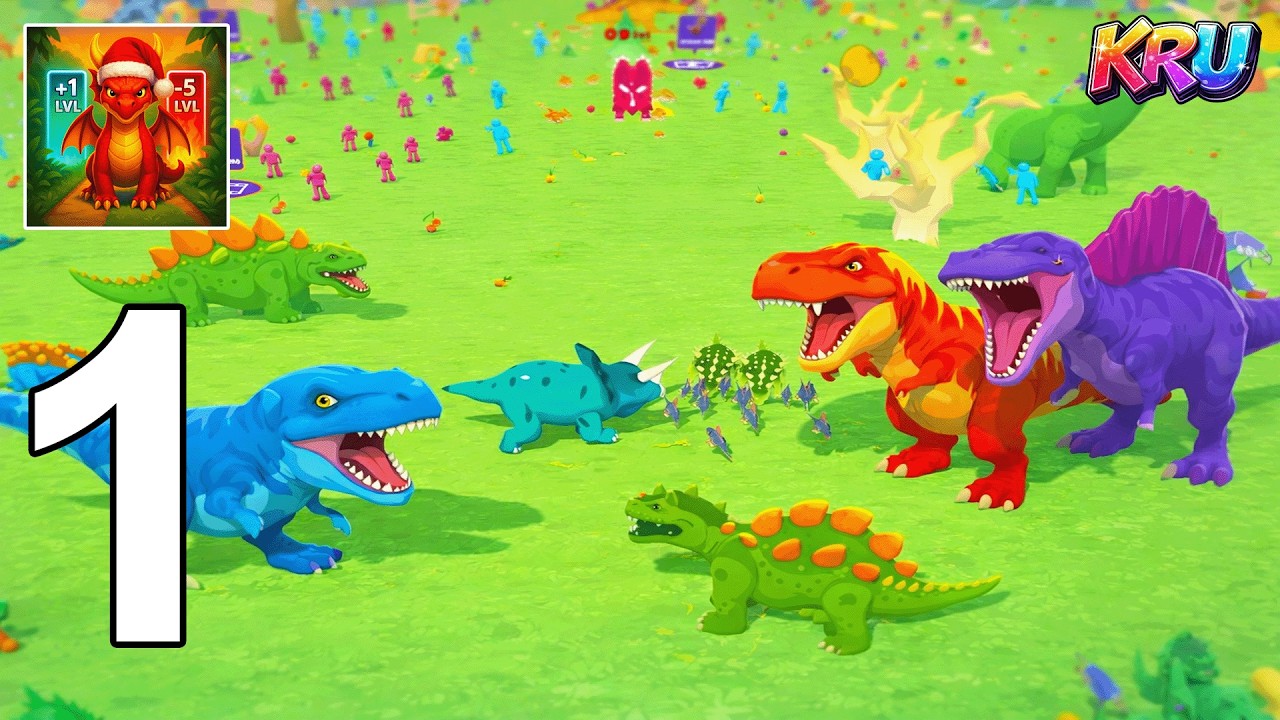 Dino Evolution Walkthrough Part 1 - Level 1-13 (Gameplay iOS, Android)