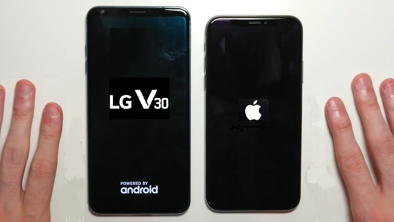 iPhone X vs LG V30 Speed Test and Camera Comparison!