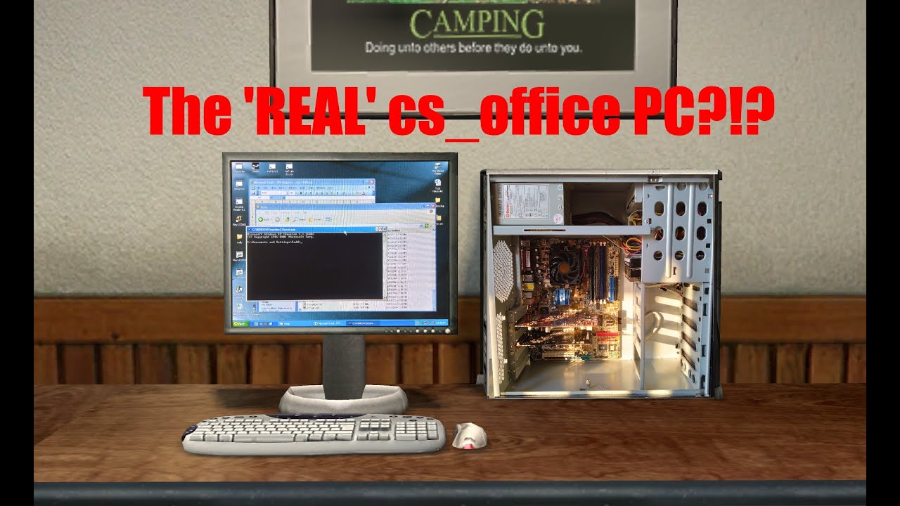 Сборка и игры на РЕАЛЬНОМ ПК cs_office из Counter Strike: Source